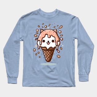 Cat ice cream Long Sleeve T-Shirt